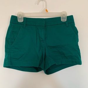 🔵 J. Crew Hunter Green Chino Shorts